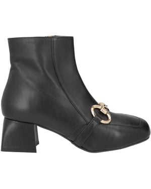 POÈME 1420 Ankle Boots Leather - Black