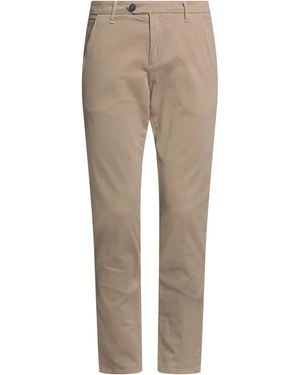 Roy Rogers Sand Trousers Cotton, Elastane - Natural