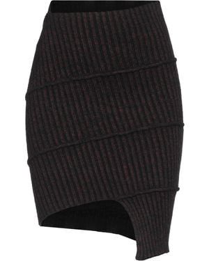 MM6 by Maison Martin Margiela Mini Skirt Cotton, Polyamide, Acrylic, Alpaca Wool, Elastane - Black
