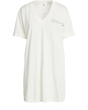 Twinset U&B Ivory Mini Dress Cotton, Polyester - White