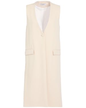 LANACAPRINA Overcoat & Trench Coat Polyester, Elastic Fibers - White