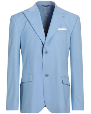 Daniele Alessandrini Blazer Polyester, Viscose, Elastane - Blue