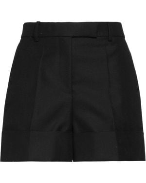 Thom Browne Wool Grosgrain-Trimmed Shorts - Black