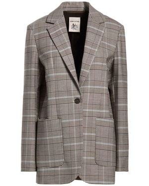 Semicouture Blazer Polyester, Viscose, Wool, Elastane - Gray