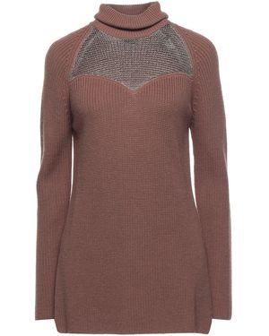 Elisabetta Franchi Turtleneck - Brown