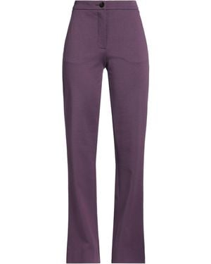 IRA WALENDY Plum Pants Viscose, Polyamide, Elastane - Purple