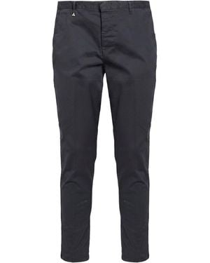 Berna Charcoal Trousers Cotton, Elastane - Blue