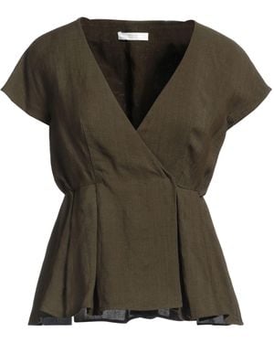 Fedeli Top Viscose, Linen - Green