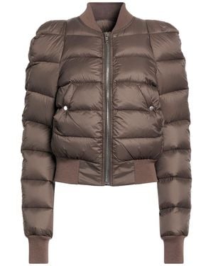 Rick Owens Taupe Puffer Polyamide - Brown