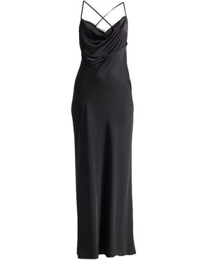 D.exterior Maxi Dress Polyester, Elastane - Black