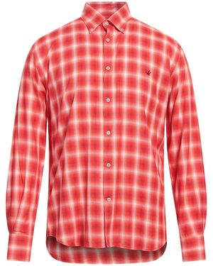 Brooksfield Shirt Cotton - Red