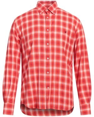 Brooksfield Shirt Cotton - Red