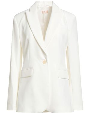 ジャケット LIU JO Woman Jacket White WA5446D4666 10701 Organza and poplin shirt colour white | Liu Jo