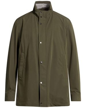 Paul & Shark Military Coat Polyester, Elastane - Green