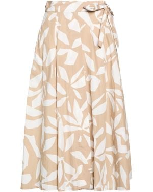 ROSSO35 Midi Skirt Cotton - Natural