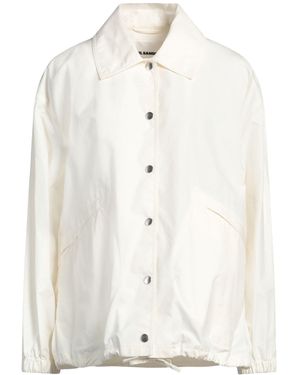 Jil Sander Ivory Jacket Cotton - White