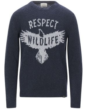 Brooksfield Jumper Virgin Wool, Polyamide - Blue
