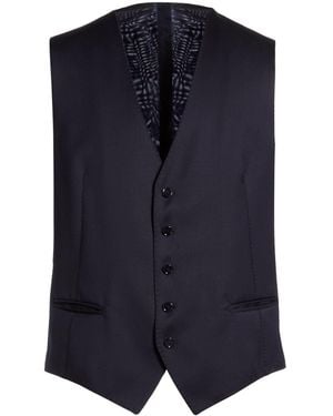 Tagliatore Midnight Tailored Vest Super 110S Wool - Blue