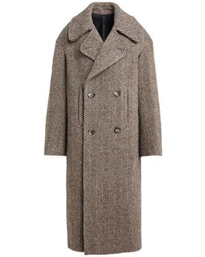 Petar Petrov Khaki Coat Virgin Wool - Brown