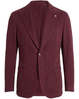 L.B.M. 1911 Burgundy Blazer Cotton, Cashmere - Purple