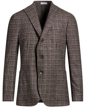 Boglioli Dark Blazer Virgin Wool, Silk, Polyamide, Cashmere - Black