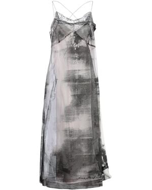 Maison Margiela Midi-Kleid - Grau