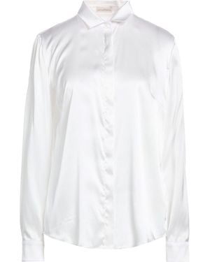 Camicettasnob Ivory Shirt Silk, Elastane - White