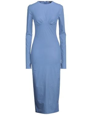 ALESSANDRO VIGILANTE Midi Dress Viscose, Elastane - Blue