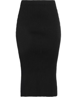 Roberto Collina Midi Skirt Cotton, Polyester - Black