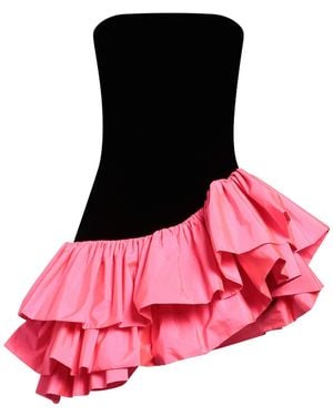 Alexandre Vauthier Mini Dress Rayon, Cupro, Recycled Polyester - Pink