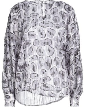 Brand Unique Top Polyester, Metallic Fiber - White