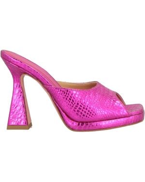 NINNI Fuchsia Sandals Leather - Pink