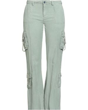 Guess Light Trousers Lyocell, Linen - Green