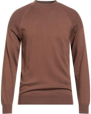 OVER/D Turtleneck Polyester, Acrylic, Merino Wool - Brown