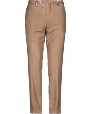 GTA IL PANTALONE Camel Trousers Wool - Natural