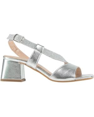 Cinzia Soft Sandals Textile Fibers - White