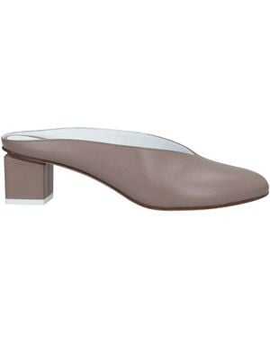 Gray Matters Mules & Clogs Soft Leather - Gray