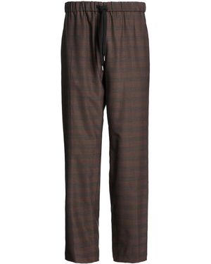 MM6 by Maison Margiela Trousers Polyester, Virgin Wool, Elastane - Brown