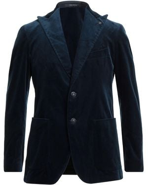 Tagliatore Blazer Cotton, Elastane - Blue