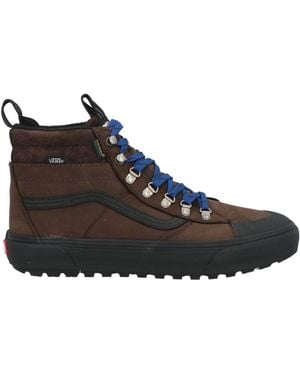 Vans Dark Ankle Boots Leather - Black
