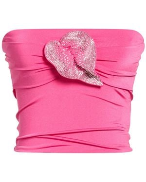 GIUSEPPE DI MORABITO Fuchsia Top Polyester, Elastane - Pink