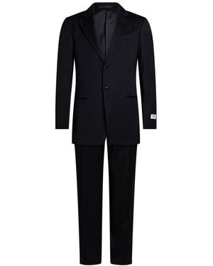 Armani Collezioni Midnight Suit Wool, Elastane - Black