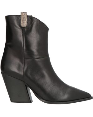 PAOLO MATTEI Ankle Boots Leather - Black