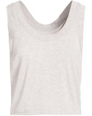 Norma Kamali Light Tank Top Viscose, Elastane - White