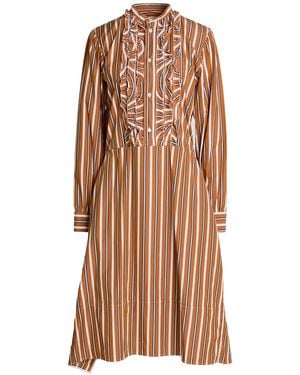 Plan C Midi Dress Cotton - Brown