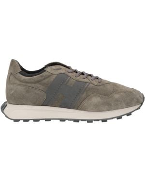 Hogan Military Sneakers Leather - Gray