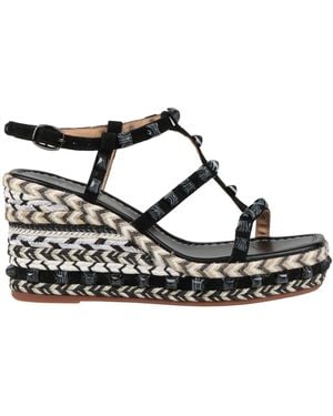 Alma En Pena. Sandals Leather - Black