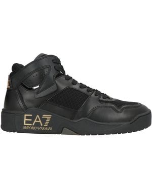 EA7 Trainers Polyester, Polyurethane - Black