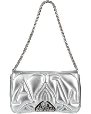 McQueen Shoulder Bag Leather - White