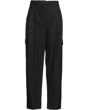 Semicouture Trousers Polyester, Virgin Wool, Elastane - Black
